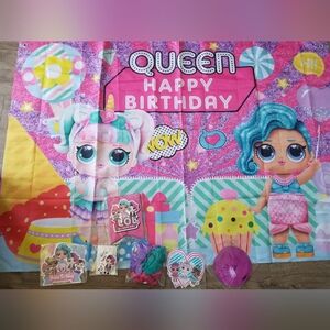 L.O.L. Surprise! Queen Happy Birthday Party Set - Pink and Purple